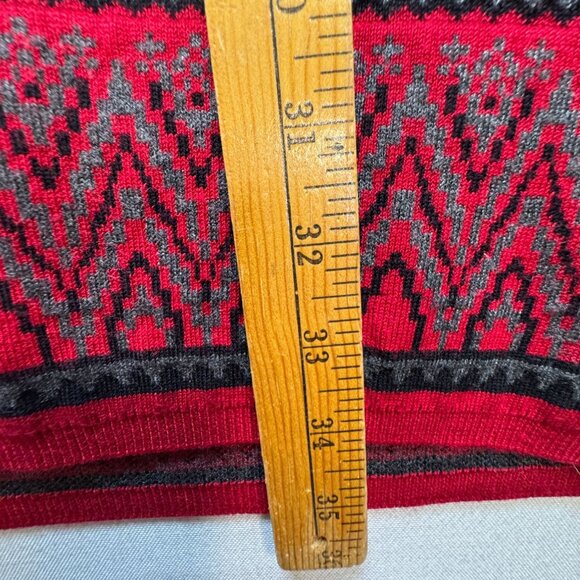 Cj Banks Women's Tunic Pullover Sweater Knit Stretch Size 2X Red Long Sleeve - Picture 8 of 11